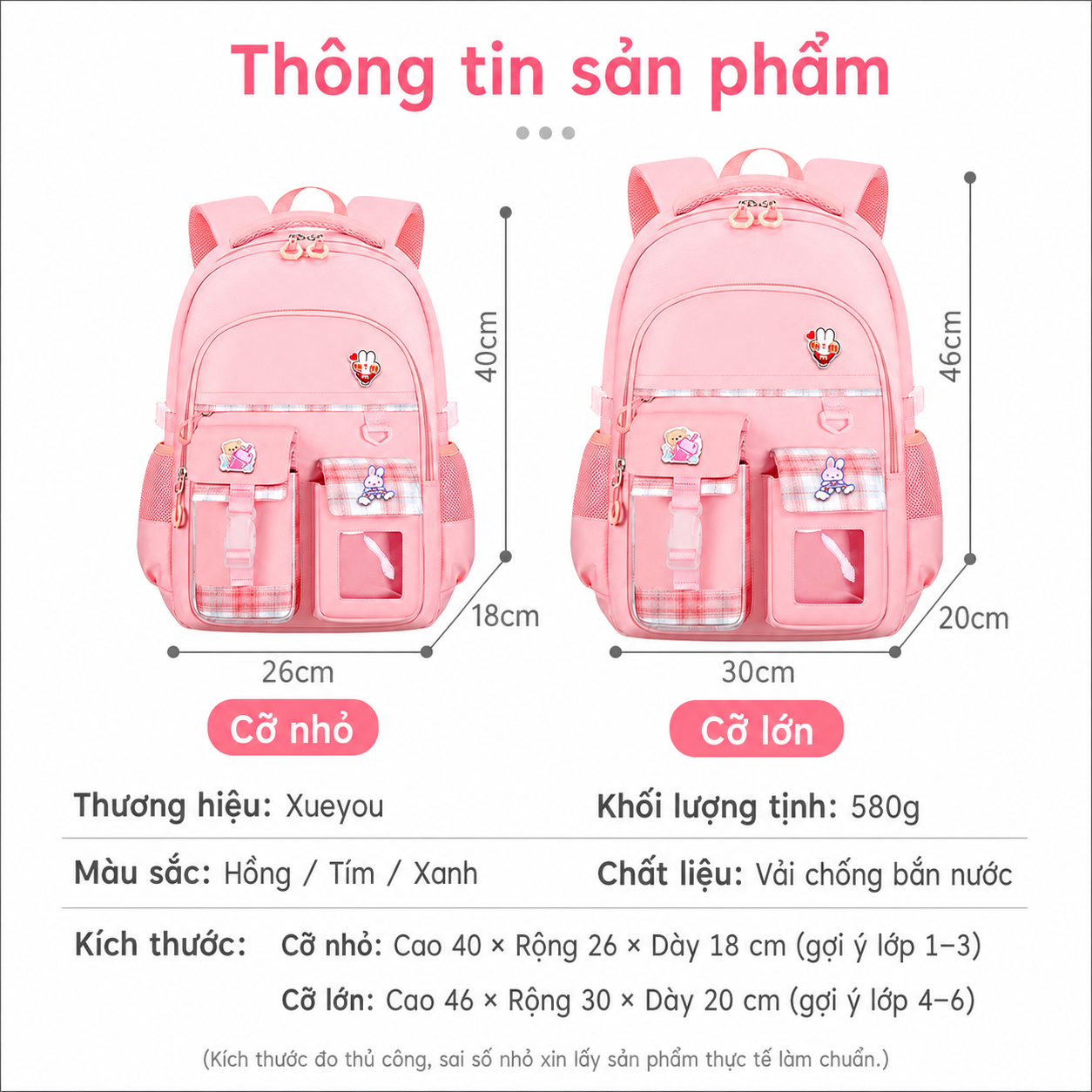 Balo Pastel Campus - Chi tiết 1